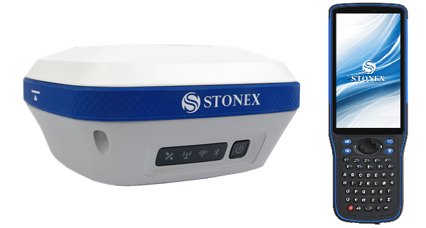 STONEX S850+ - GNSS RTK přijímač s IMU (korekce náklonu), s kontrolérem SH5A a SW Cube-a - kompletní sada