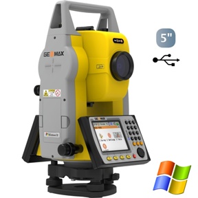 GEOMAX Zoom40 - totální stanice s WindowsCE, s úhlovou přesností 5"