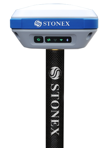 STONEX S800 - použitý GNSS RTK přijímač s kontrolérem SH5A a SW Cube-a (GPS,GLONASS,GALILEO,BEIDOU) - kompletní sada